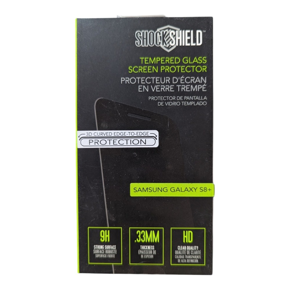 G6. Shock Shield Tempered Glass Screen Protector for‎ Samsung Galaxy S8 - Clear
